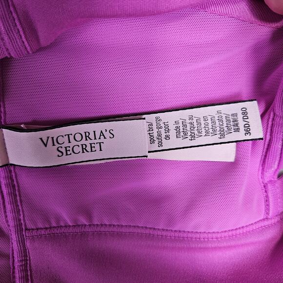 Victorias Secret Allegro Sport Bra Womens 36D Pink Berry Medium Support Wireless - Picture 12 of 15